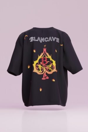 Ace of Flames T-Shirt In Black